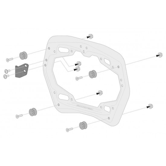 Σετ βάσεων και βαλιτσών SW-Motech TRAX ADV BENELLI TRK 502 X ασημί Σετ βάσεων και βαλιτσών SW-Motech TRAX ADV BENELLI TRK 502 X ασημί
