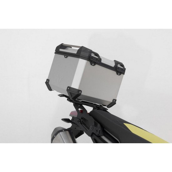 Σετ βάσης και βαλίτσας topcase SW-Motech TRAX ADV Aprilia Tuareg 660 ασημί Σετ βάσης και βαλίτσας topcase SW-Motech TRAX ADV Aprilia Tuareg 660 ασημί