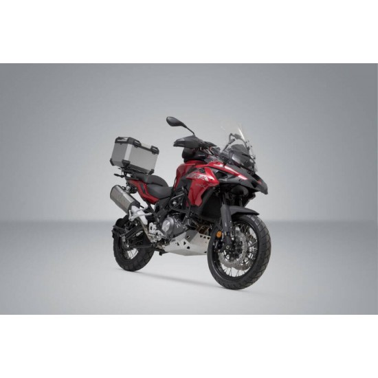 Σετ βάσης και βαλίτσας topcase SW-Motech TRAX ADV Benelli 502 X ασημί Σετ βάσης και βαλίτσας topcase SW-Motech TRAX ADV Benelli 502 X ασημί