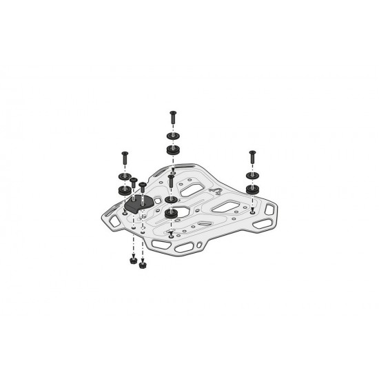 Σετ βάσης και βαλίτσας topcase SW-Motech TRAX ADV Triumph Tiger 1050 Sport 13- μαύρο Σετ βάσης και βαλίτσας topcase SW-Motech TRAX ADV Triumph Tiger 1050 Sport 13- μαύρο