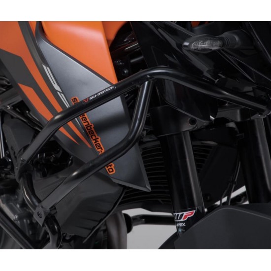 Άνω προστατευτικά κάγκελα SW-Motech για ΟΕΜ κάγκελα KTM 390 Adventure μαύρα Άνω προστατευτικά κάγκελα SW-Motech για ΟΕΜ κάγκελα KTM 390 Adventure μαύρα