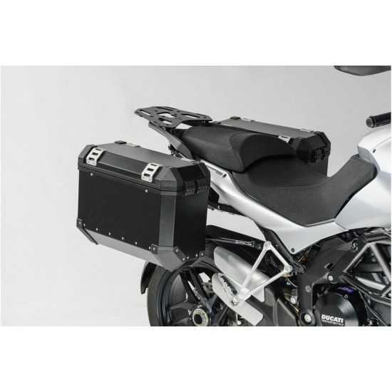 Σετ βάσεων και βαλιτσών SW-Motech TRAX ION 37 lt. Ducati Multistrada 1200/S -14 μαύρο Σετ βάσεων και βαλιτσών SW-Motech TRAX ION 37 lt. Ducati Multistrada 1200/S -14 μαύρο