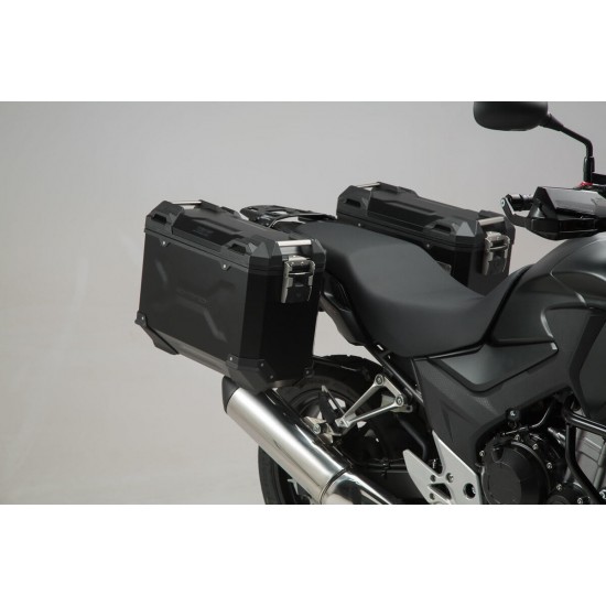 Σετ βάσεων και βαλιτσών αλουμινίου SW-Motech TRAX ADV 37 lt. Honda CB 500 X μαύρο Σετ βάσεων και βαλιτσών αλουμινίου SW-Motech TRAX ADV 37 lt. Honda CB 500 X μαύρο