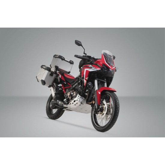 Ολοκληρωμένο σετ βάσεων και βαλιτσών SW-Motech TRAX ADV Honda CRF 1100L Africa Twin -21 ασημί Ολοκληρωμένο σετ βάσεων και βαλιτσών SW-Motech TRAX ADV Honda CRF 1100L Africa Twin -21 ασημί