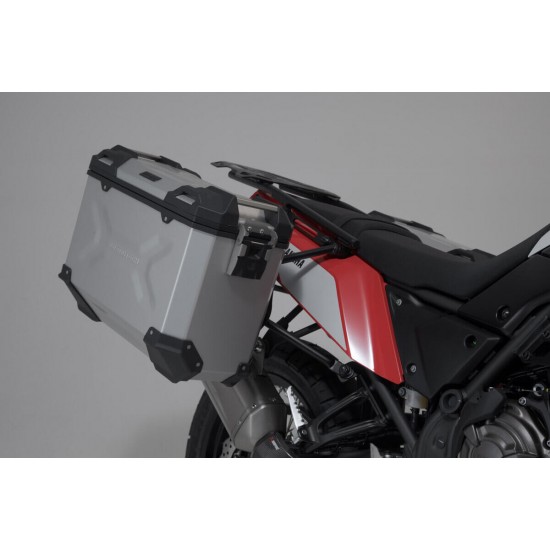 Ολοκληρωμένο σετ βάσεων και βαλιτσών SW-Motech TRAX ADV Yamaha Tenere 700 ασημί Ολοκληρωμένο σετ βάσεων και βαλιτσών SW-Motech TRAX ADV Yamaha Tenere 700 ασημί