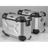 Σετ βάσεων και βαλιτσών SW-Motech TRAX ADV Triumph Tiger 800/XC/XR ασημί