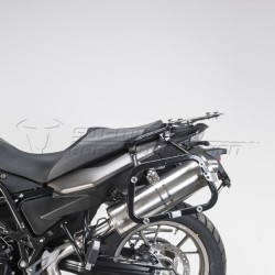 Σετ βάσεων και βαλιτσών SW-Motech TRAX ADV BMW F 650/700/800 GS Twin ασημί
