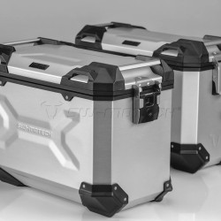 Σετ βάσεων και βαλιτσών SW-Motech TRAX ADV BMW F 650/700/800 GS Twin ασημί