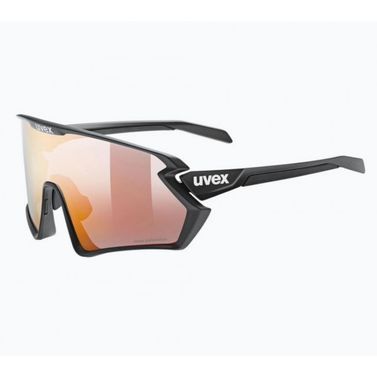 Γυαλιά UVEX Sportstyle 231 2.0 P μαύρα ματ-κόκκινος καθρέπτης