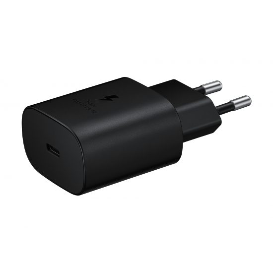 Φορτιστής ταξιδιού Samsung 25W Type C μαύρος Φορτιστής ταξιδιού Samsung 25W Type C μαύρος