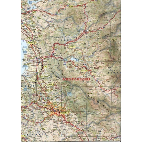 Χάρτης Vektor Αλβανίας 1:350.000 Χάρτης Vektor Αλβανίας 1:350.000
