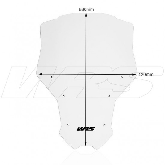 Ζελατίνα WRS Caponord Honda CRF 1100L Africa Twin Adventure Sports διάφανη Ζελατίνα WRS Caponord Honda CRF 1100L Africa Twin Adventure Sports διάφανη