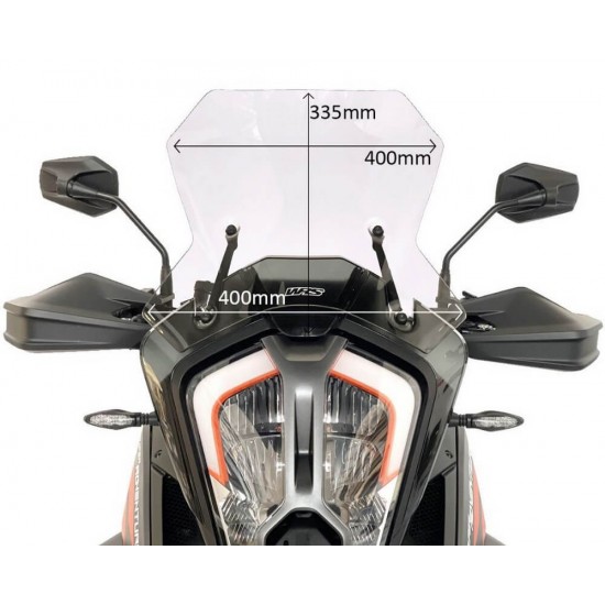 Ζελατίνα WRS Caponord KTM 1290 Super Adventure S/R 21- διάφανη Ζελατίνα WRS Caponord KTM 1290 Super Adventure S/R 21- διάφανη