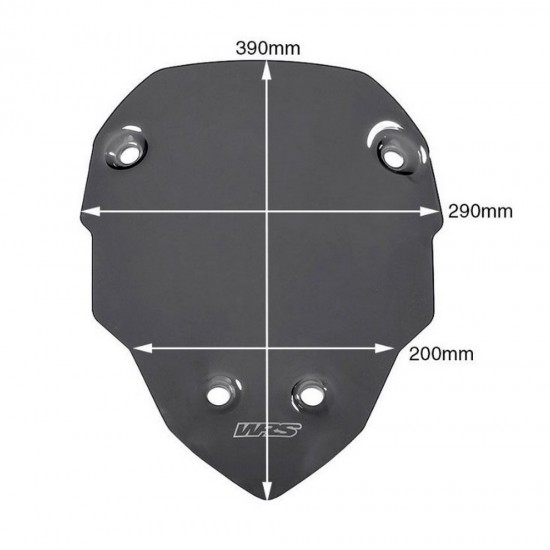 Ζελατίνα WRS Sport Ducati Multistrada V4/S/S Sport σκούρο φιμέ Ζελατίνα WRS Sport Ducati Multistrada V4/S/S Sport σκούρο φιμέ