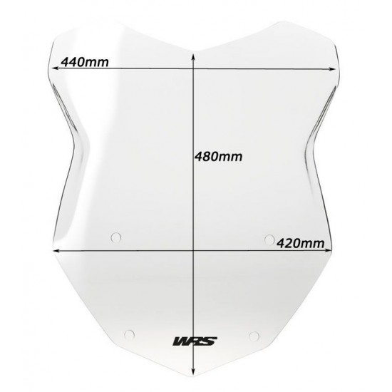 Ζελατίνα WRS Touring μεσαία BMW R 1250 GS/Adv. διάφανη Ζελατίνα WRS Touring μεσαία BMW R 1250 GS/Adv. διάφανη
