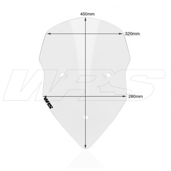 Ζελατίνα WRS Touring μεσαία Ducati Multistrada 1200/S -12 διάφανη Ζελατίνα WRS Touring μεσαία Ducati Multistrada 1200/S -12 διάφανη
