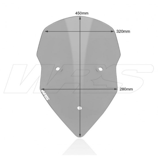 Ζελατίνα WRS Touring μεσαία Ducati Multistrada 1200/S -12 ελαφρώς φιμέ Ζελατίνα WRS Touring μεσαία Ducati Multistrada 1200/S -12 ελαφρώς φιμέ