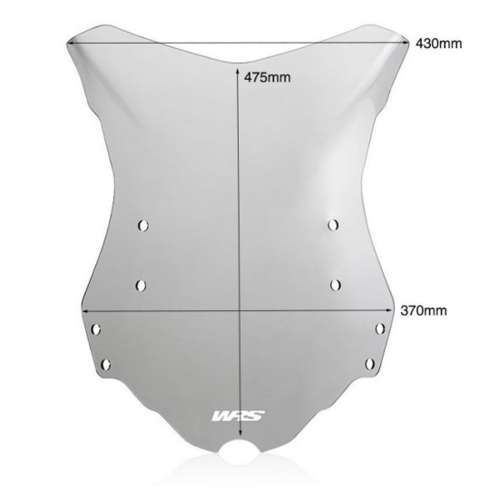 Ζελατίνα WRS Touring ψηλή BENELLI TRK 502/X -19 ελαφρώς φιμέ Ζελατίνα WRS Touring ψηλή BENELLI TRK 502/X -19 ελαφρώς φιμέ