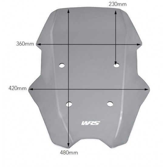 Ζελατίνα WRS Touring ψηλή BMW C 400 X ελαφρώς φιμέ Ζελατίνα WRS Touring ψηλή BMW C 400 X ελαφρώς φιμέ
