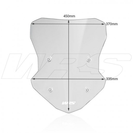 Ζελατίνα WRS Touring ψηλή BMW F 900 XR ελαφρώς φιμέ Ζελατίνα WRS Touring ψηλή BMW F 900 XR ελαφρώς φιμέ