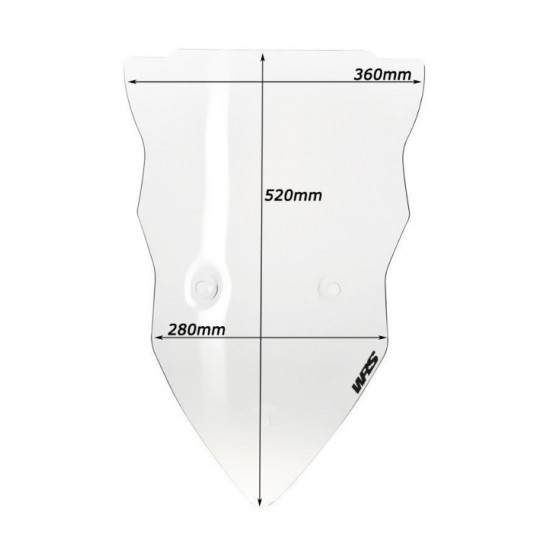 Ζελατίνα WRS Touring ψηλή Ducati Multistrada 1200/S -12 διάφανη