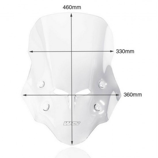Ζελατίνα WRS Touring ψηλή Honda CB 500 X 16- διάφανη Ζελατίνα WRS Touring ψηλή Honda CB 500 X 16- διάφανη