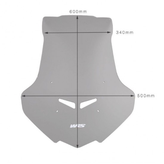 Ζελατίνα WRS Touring ψηλή Honda Integra 700-750 12-19 ελαφρώς φιμέ