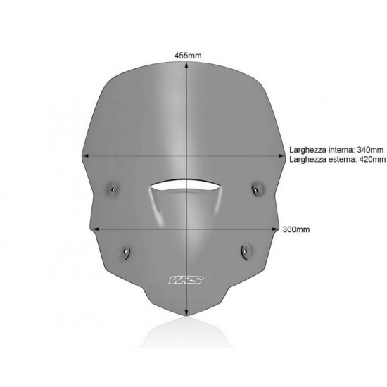 Ζελατίνα WRS Touring ψηλή Honda XL 750 Transalp σκούρο φιμέ Ζελατίνα WRS Touring ψηλή Honda XL 750 Transalp σκούρο φιμέ