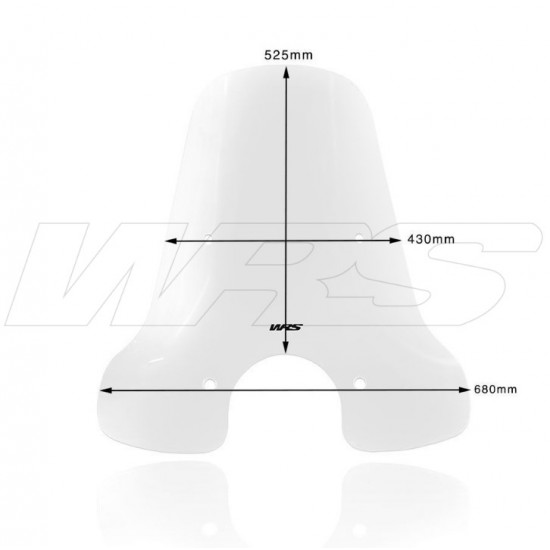 Ζελατίνα WRS Touring ψηλή Piaggio Vespa GTS 300 14-19 διάφανη Ζελατίνα WRS Touring ψηλή Piaggio Vespa GTS 300 14-19 διάφανη