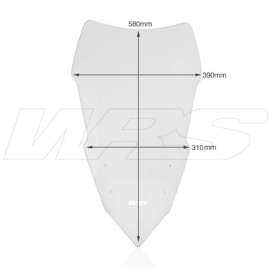 Ζελατίνα WRS Touring ψηλή Yamaha MT-09 Tracer -17 διάφανη Ζελατίνα WRS Touring ψηλή Yamaha MT-09 Tracer -17 διάφανη