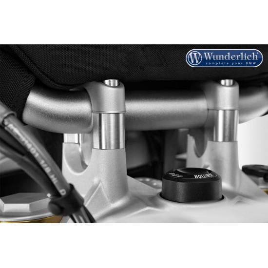 Αποστάτες τιμονιού 25 χιλ. Wunderlich BMW R 1250 RS (χωρίς OEM σύστημα πλοήγησης) ασημί Αποστάτες τιμονιού 25 χιλ. Wunderlich BMW R 1250 RS (χωρίς OEM σύστημα πλοήγησης) ασημί