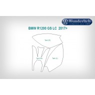 Διάφανο φίλμ προστασίας Wunderlich BMW R 1200 GS LC 17- (μικρό σετ)