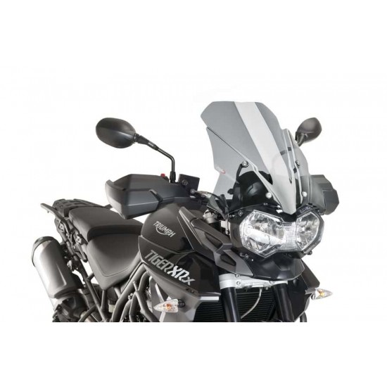 Ζελατίνα Puig Touring ρυθμιζόμενη Triumph Tiger 800/XC/XR ελαφρώς φιμέ -17