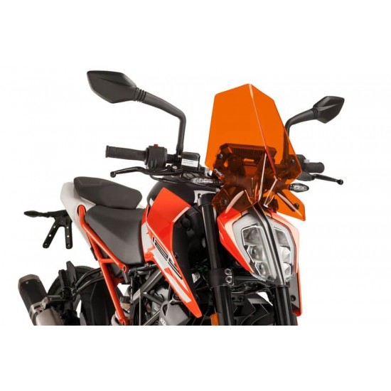 Ζελατίνα Puig Naked New Generation Sport KTM 125-390 Duke 17- πορτοκαλί Ζελατίνα Puig Naked New Generation Sport KTM 125-390 Duke 17- πορτοκαλί