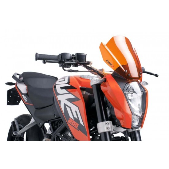 Ζελατίνα Puig Naked New Generation Sport KTM 125-200-390 Duke -16 πορτοκαλί Ζελατίνα Puig Naked New Generation Sport KTM 125-200-390 Duke -16 πορτοκαλί