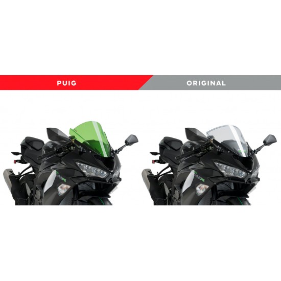 Ζελατίνα Puig Z-Racing Kawasaki ZX-6R 636 19- διάφανη Ζελατίνα Puig Z-Racing Kawasaki ZX-6R 636 19- διάφανη