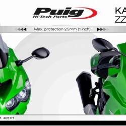 Ζελατίνα Puig Racing Kawasaki ZZR 1400 06- σκούρο φιμέ