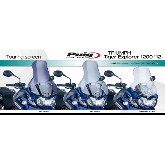 Ζελατίνα Puig Touring Triumph Tiger Explorer 1200/XC -15 σκούρο φιμέ Ζελατίνα Puig Touring Triumph Tiger Explorer 1200/XC -15 σκούρο φιμέ