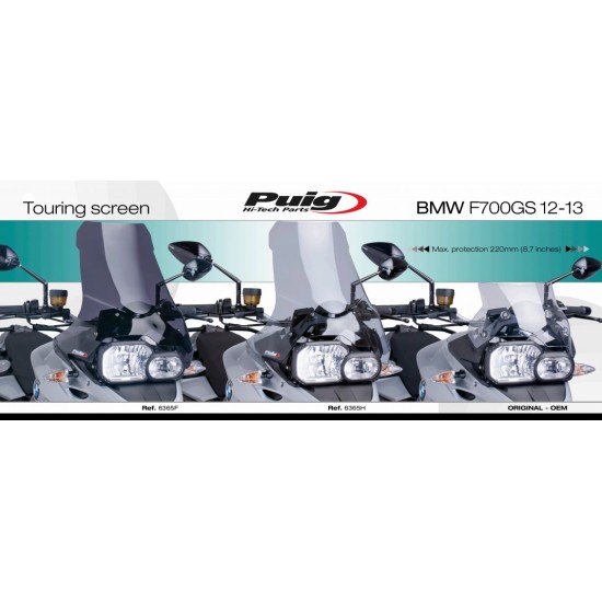 Ζελατίνα Puig Touring BMW F 700 GS διάφανη Ζελατίνα Puig Touring BMW F 700 GS διάφανη
