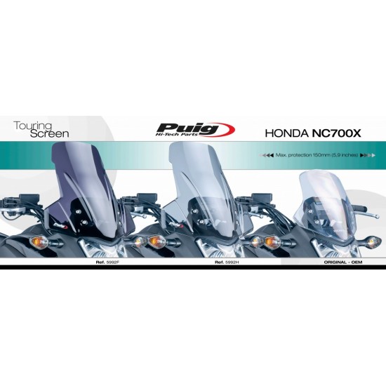 Ζελατίνα Puig Touring Honda NC 700 Χ -13 διάφανη Ζελατίνα Puig Touring Honda NC 700 Χ -13 διάφανη