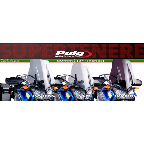 Ζελατίνα Puig Touring Yamaha XT 1200 Z Super Tenere -13 σκούρο φιμέ Ζελατίνα Puig Touring Yamaha XT 1200 Z Super Tenere -13 σκούρο φιμέ