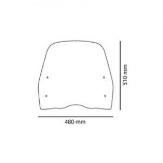 Ζελατίνα Puig T.S. Honda SH 150i 09-12 διάφανη Ζελατίνα Puig T.S. Honda SH 150i 09-12 διάφανη