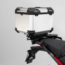 Σετ βάσης και βαλίτσας topcase SW-Motech TRAX ADV Ducati Multistrada V2/S ασημί