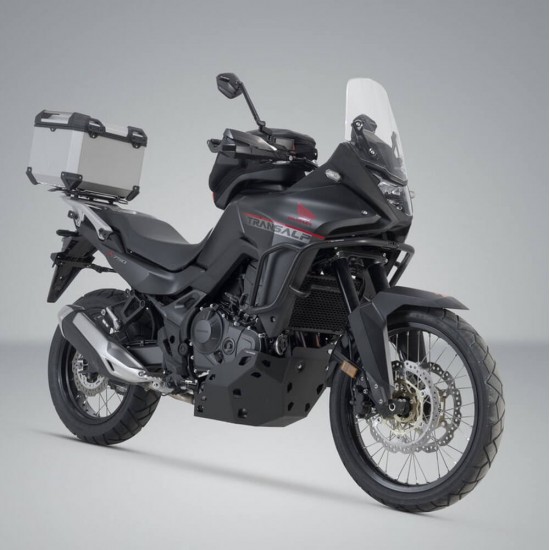 Σετ βάσης και βαλίτσας topcase SW-Motech TRAX ADV Honda XL 750 Transalp ασημί