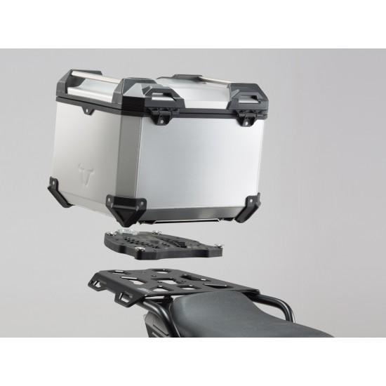 Σετ βάσης και βαλίτσας topcase SW-Motech TraX ADV Ducati Multistrada 1200/S -14 ασημί